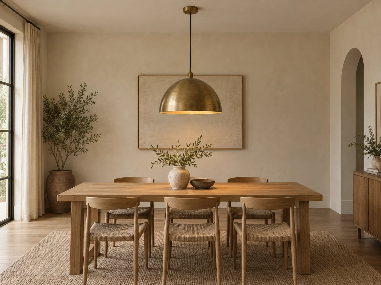 Brass Dome Pendant